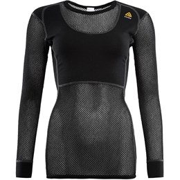 Aclima WoolNet Crew Neck Dame L Sort Undertrøjer