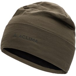 Aclima WoolNet Light Beanie Unisex S/M Grøn/Brun Huer & pandebånd