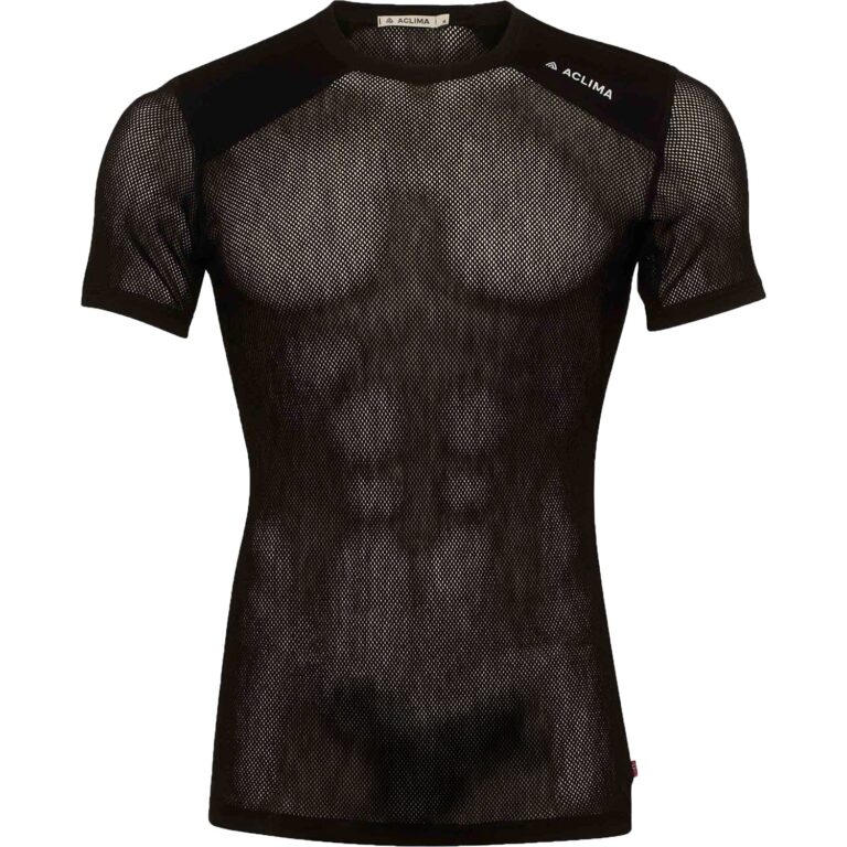 Aclima WoolNet Light T-Shirt Herre M Sort Undertrøjer