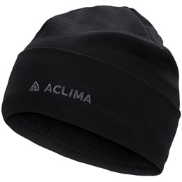 Aclima WoolNet Original Beanie Unisex O/S Sort Huer & pandebånd