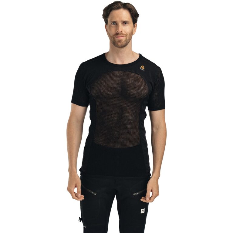 Aclima WoolNet T-Shirt Herre L Sort Undertrøjer