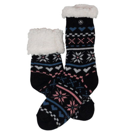 Avignon Heat Max Strømper Hjärta Svart (anti slip) 36-41