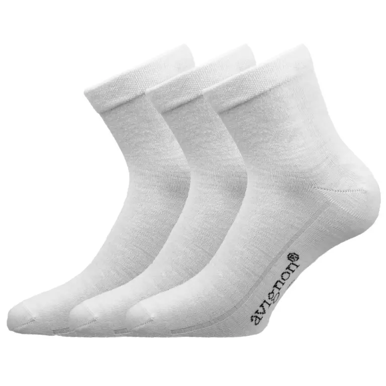 Avignon Vardag 3 pak 60% Merino Strømpe Hvid 36-39