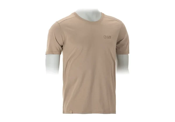 Basic T-shirt Med Print - Clawgear - Medium - Khaki