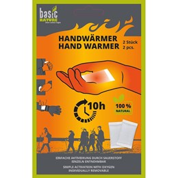 BasicNature Håndvarmer 2 stk Hånd- & fodvarmere