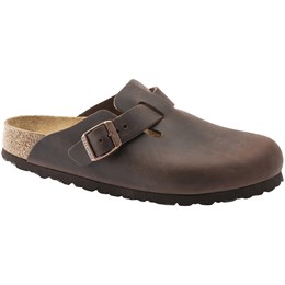 Birkenstock Boston Oiled Leather Unisex EU 39 Brun Sandaler