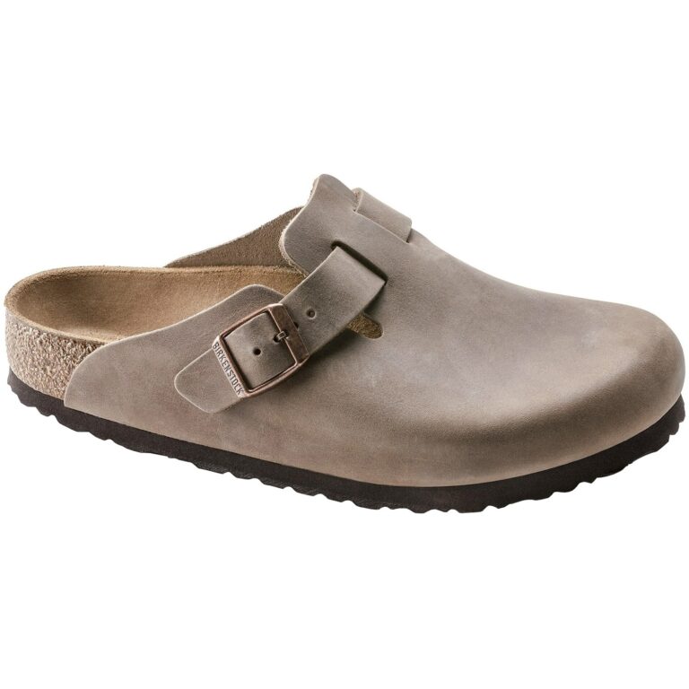 Birkenstock Boston Oiled Leather Unisex EU 43 Brun Sandaler