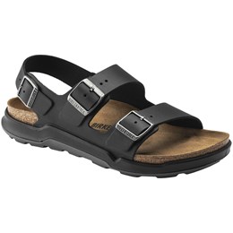 Birkenstock Milano Crosstown Oiled Leather Herre EU 43 Sort Sandaler