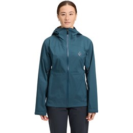 Black Diamond Fineline Stretch Shell Jacket Dame S Blå Skaljakker