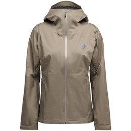 Black Diamond Fineline Stretch Shell Jacket Dame XL Brun Skaljakker