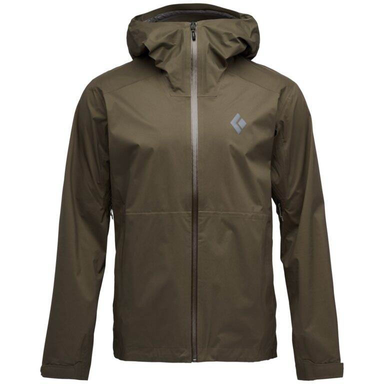 Black Diamond Fineline Stretch Shell Jacket Herre L Grå/Brun Skaljakker