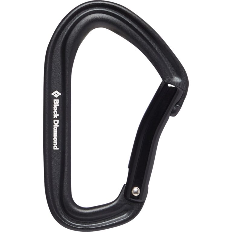 Black Diamond HotForge Bent Gate Carabiner Sort Karabiner