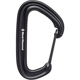 Black Diamond LiteWire Carabiner Sort Karabiner