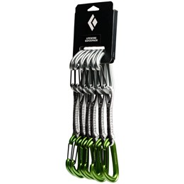 Black Diamond LiteWire Quickpack 12 cm, 6-pack Grøn Quickdraws