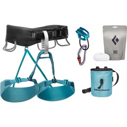 Black Diamond Momentum Harness Package Klatresele Dame XS Blå Klatreseler