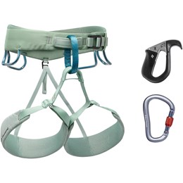 Black Diamond Momentum Harness Pilot Package Klatresele Dame XS Grøn Klatreseler