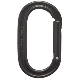 Black Diamond Oval Keylock Carabiner Sort Karabiner