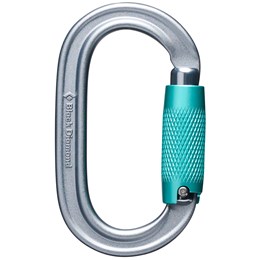 Black Diamond Oval Triple Lock Carabiner Grå Karabiner
