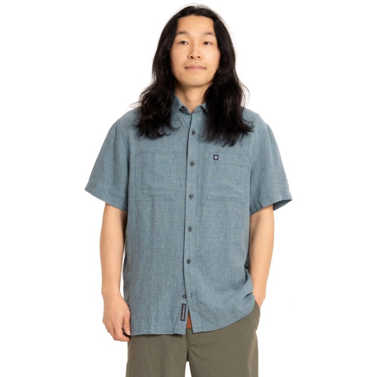 Black Diamond Scenic Route SS Shirt Herre L Blå Skjorter
