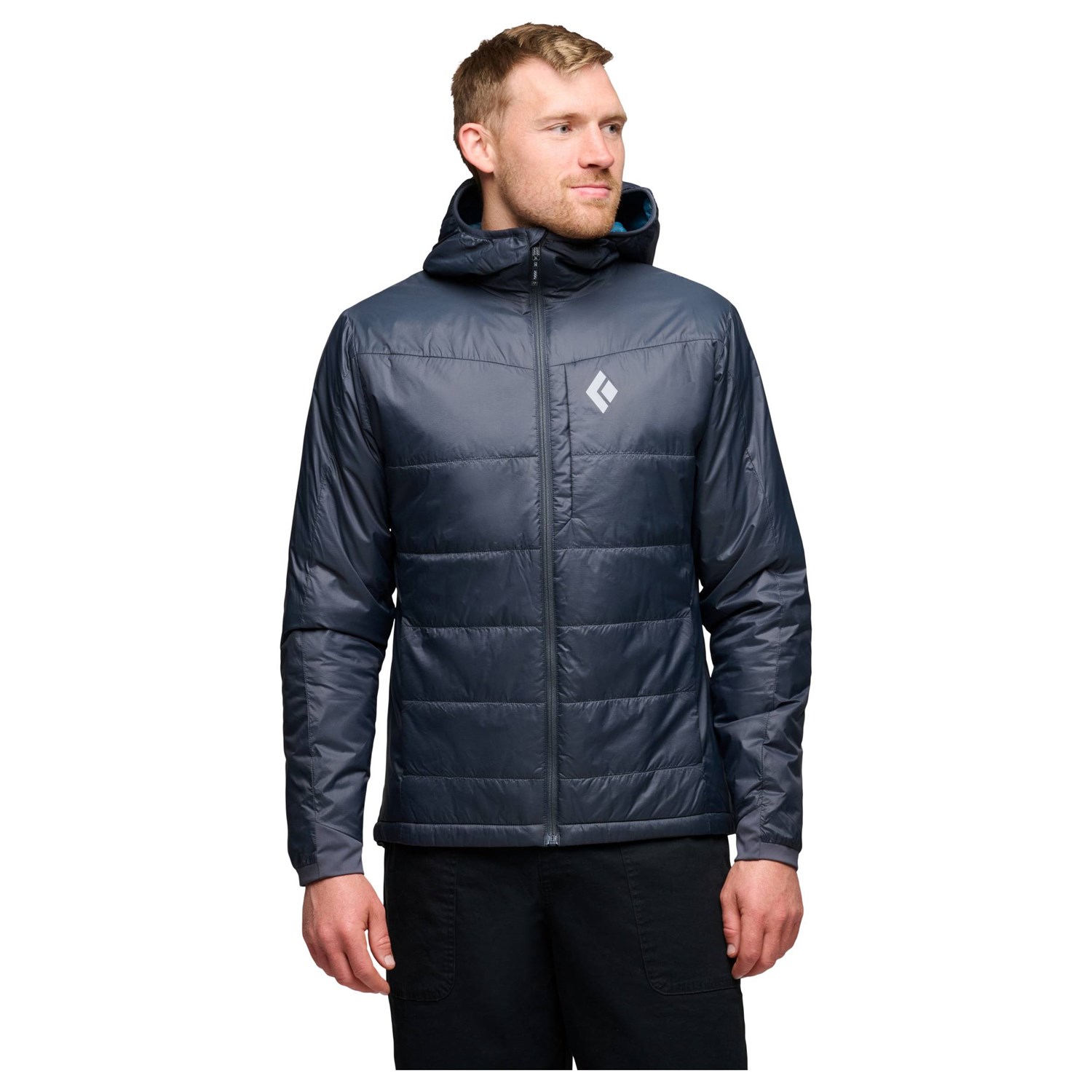 Black Diamond Solution 2.0 Hoody Herre M Grå/Sort Fiberjakker