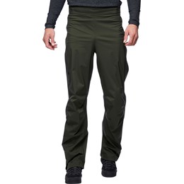 Black Diamond StormLine Stretch Full Zip Pants Herre 48 / S Grøn Skalbukser