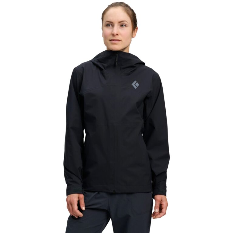 Black Diamond Strataline Stretch Shell Jacket Dame XS Sort Skaljakker