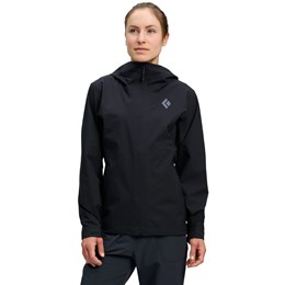 Black Diamond Strataline Stretch Shell Jacket Dame XS Sort Skaljakker