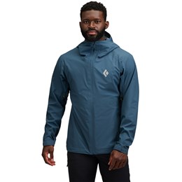 Black Diamond Strataline Stretch Shell Jacket Herre S Blå Skaljakker
