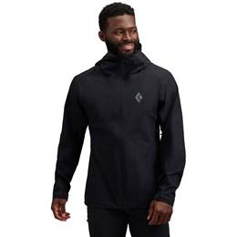 Black Diamond Strataline Stretch Shell Jacket Herre S Sort Skaljakker