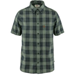 Black Friday: Fjällräven Övik Travel Shirt Herre / Mænd-dark navy / patina green-M - Skjorter