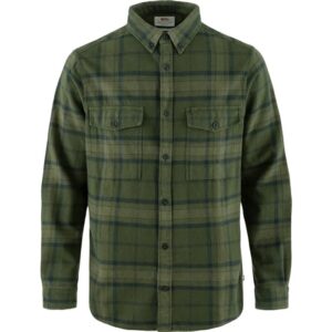 Black Friday: Fjällräven Övik Twill Shirt Herre / Mænd-deep forest / green-M - Skjorter