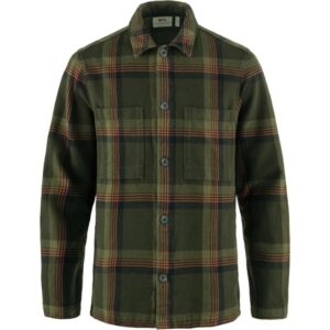 Black Friday: Fjällräven Singi Flannel Overshirt Herre / Mænd-deep forest / dark navy-XL - Skjorter