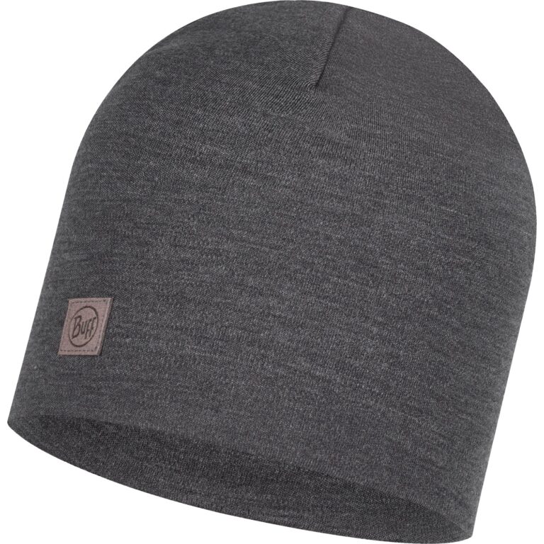 Buff Merino Wool Heavyweight Beanie O/S Grå Huer & pandebånd