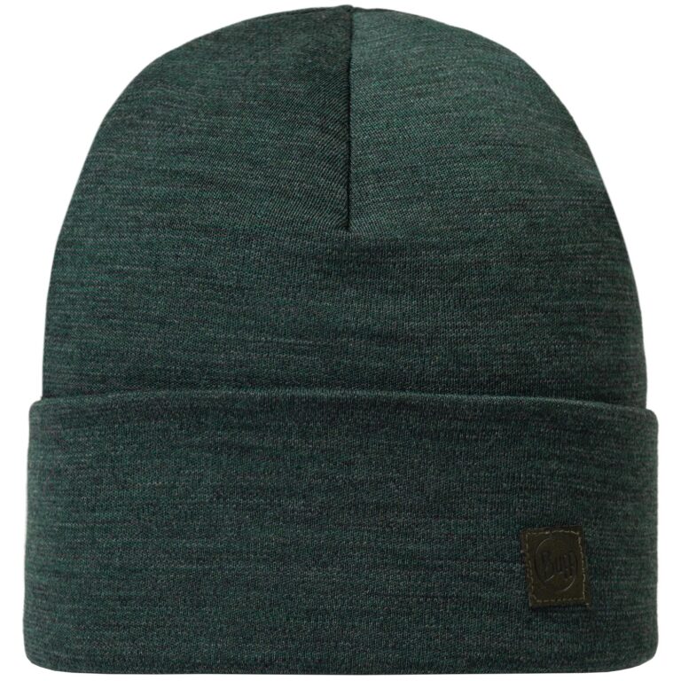 Buff Merino Wool Heavyweight Beanie O/S Grøn Huer & pandebånd