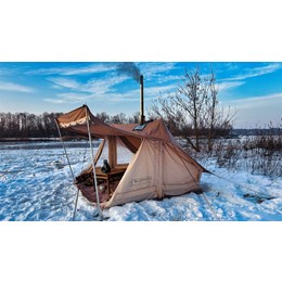 Bushmen Baker Tent 5.5, 4-Personers Telt Beige 2-4 personer