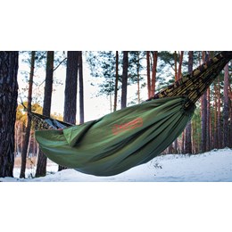 Bushmen Easy Underquilt 2.2 m Grøn/Rød Tilbehør til hængekøjer