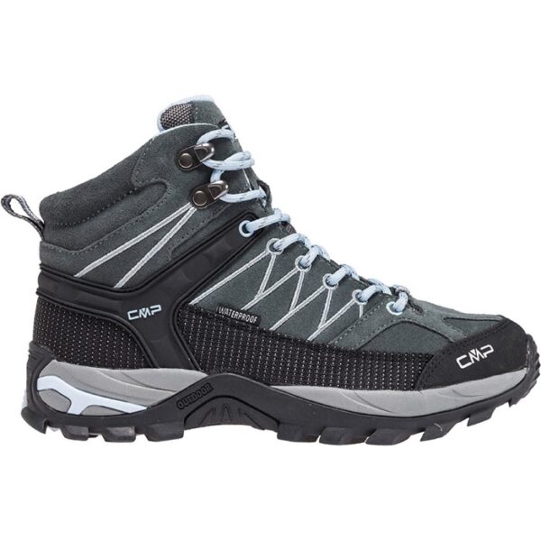 CMP Rigel Mid WP Outdoor Women, graphite/azurro-38 - Vandrestøvler