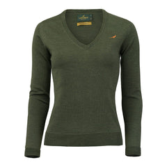Camilla V-neck Merino Sweater - Woody