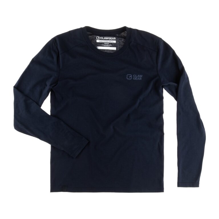 Clawgear Basic Tee LS Langærmet t-shirt - XS - Navy