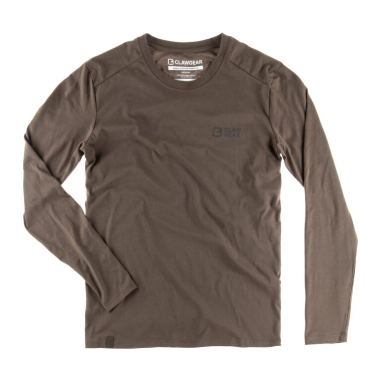 Clawgear Basic Tee LS Langærmet t-shirt - XS - Stonegrey Olive