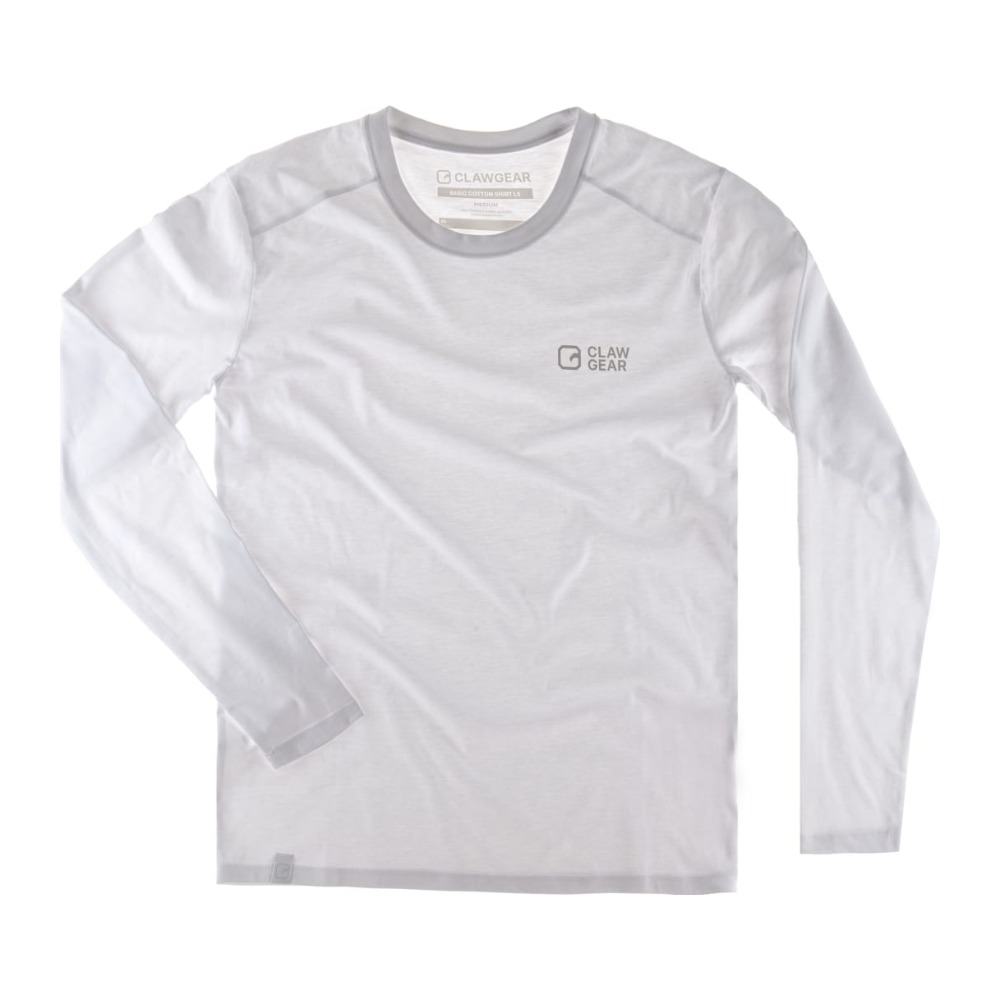 Clawgear Basic Tee LS Langærmet t-shirt - XS - White
