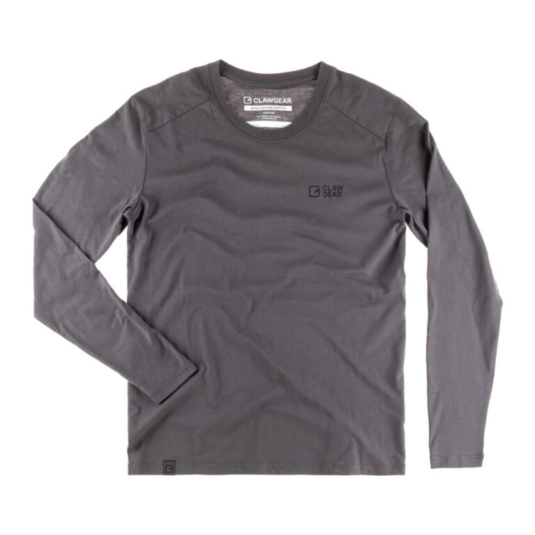 Clawgear Basic Tee LS Langærmet t-shirt - XS - Wolf Grey