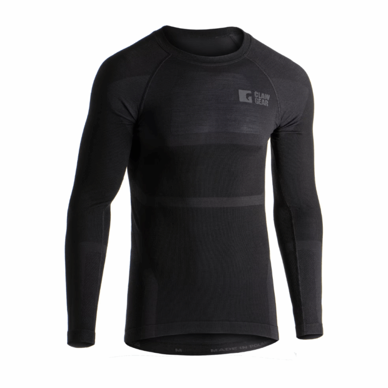 Clawgear Merino Uld Langærmet Undertrøje herre - M - Black