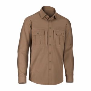 Clawgear Picea Shirt LS Langærmet taktisk skjorte - L - Khaki