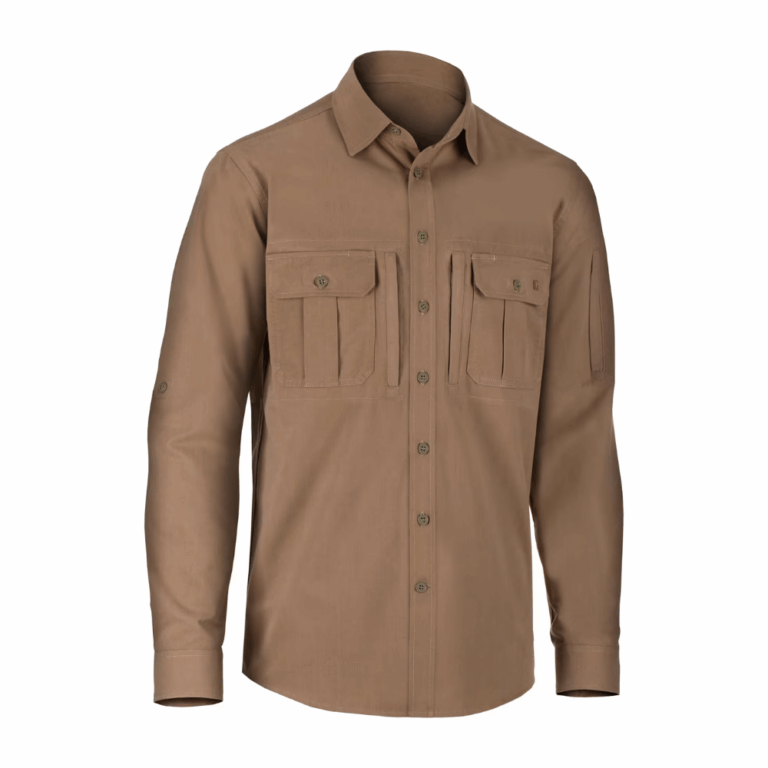 Clawgear Picea Shirt LS Langærmet taktisk skjorte - L - Khaki