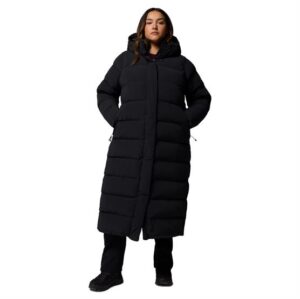 Columbia Amaze Puff Long Hooded Jacket Womens, Black