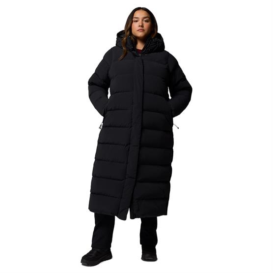 Columbia Amaze Puff Long Hooded Jacket Womens, Black