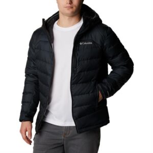 Columbia Autumn Park Down Hooded Jacket Mens, Black