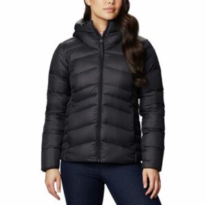 Columbia Autumn Park Down Hooded Jacket Womens, Black