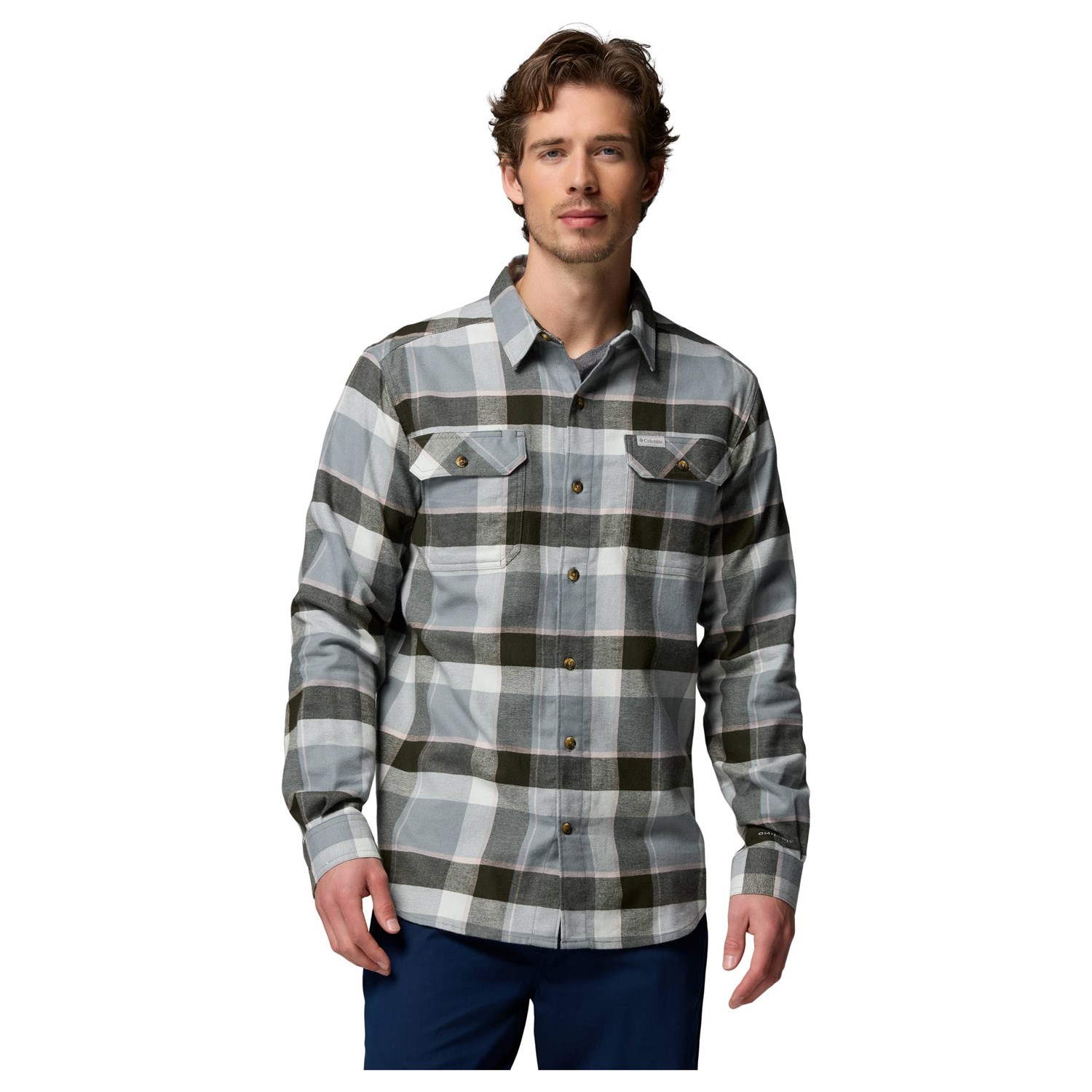 Columbia Flare Gun Stretch Flannel Herre M Grå Skjorter